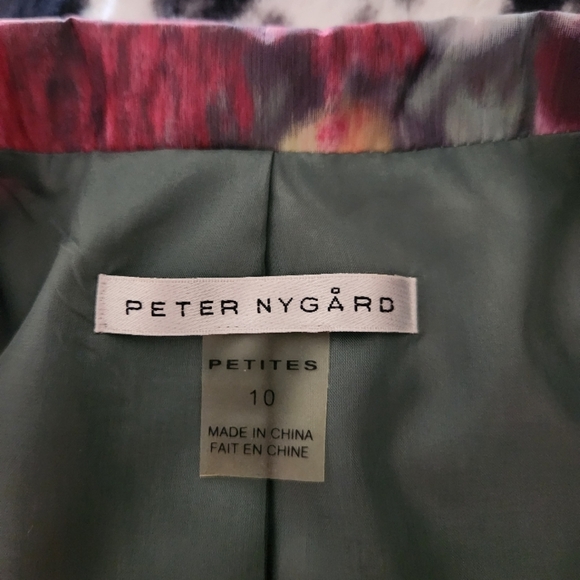 Peter Nygard Jacket with 3/4 length sleeves, size 10, Mid Hip Length - Picture 5 of 6